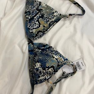 Snake skin bikini top